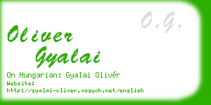 oliver gyalai business card