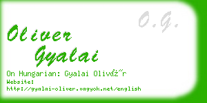 oliver gyalai business card